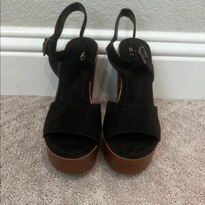 Mix No. 6 Black and Brown Platform Sandals